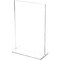 Plymor Clear Acrylic Sign Display / Literature Holder (Top-Load), 6" W x 9" H